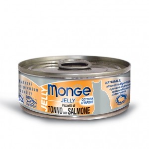 Monge Cat Jelly - Tuna in jelly with salmon